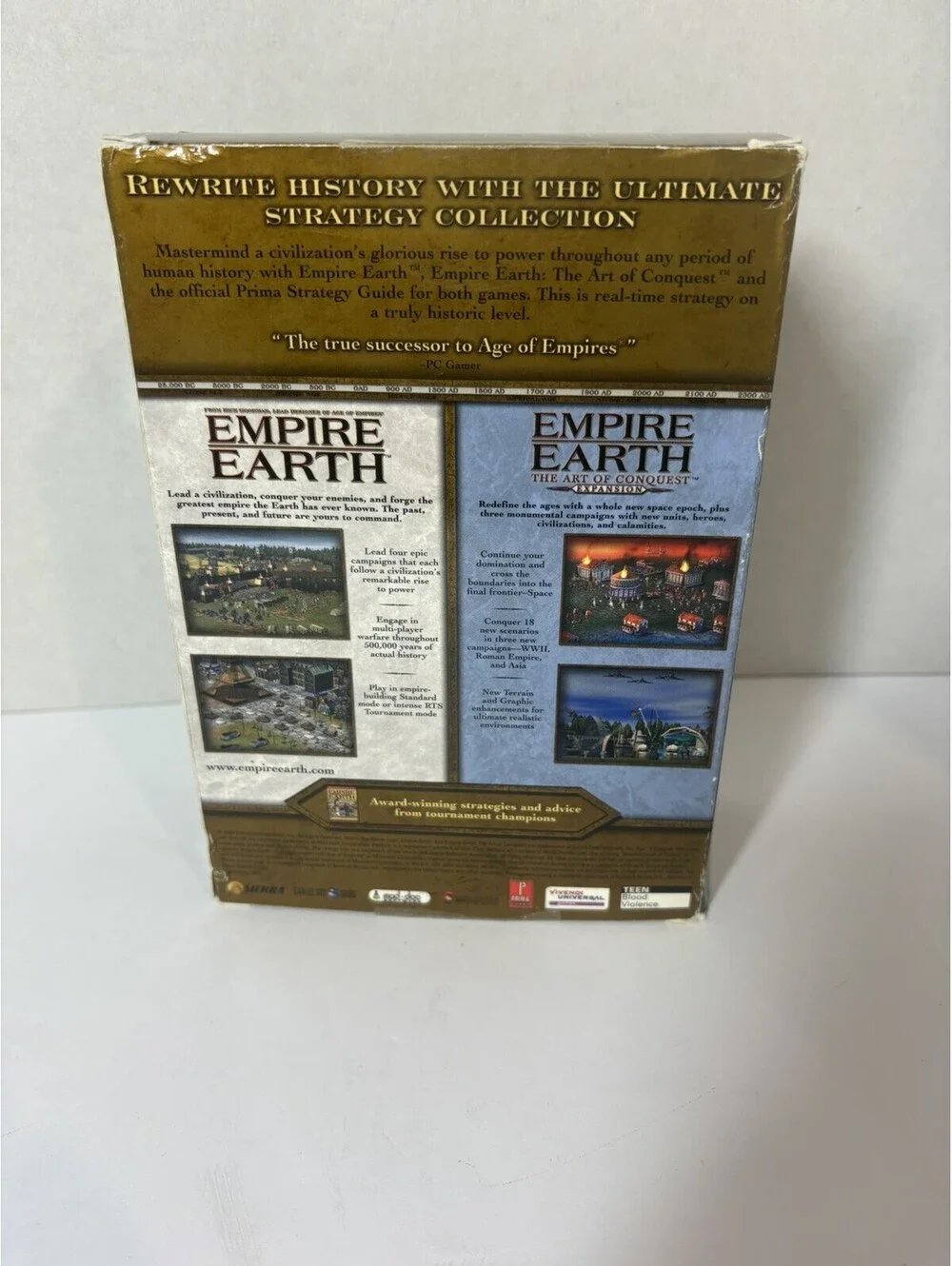 Empire Earth Gold Edition (PC, 2003) The Art Of Conquest Expansion & Guides Maps